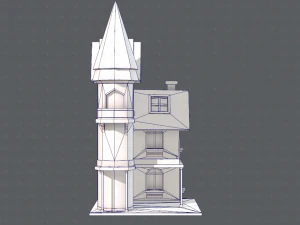 house cartoon v09 3D Model