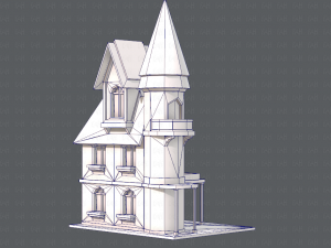 house cartoon v09 Model 3D