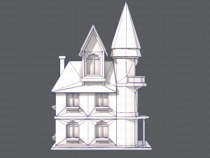 house cartoon v09 Model 3D