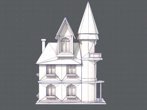 house cartoon v09 3D Model