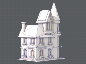 house cartoon v09 Model 3D