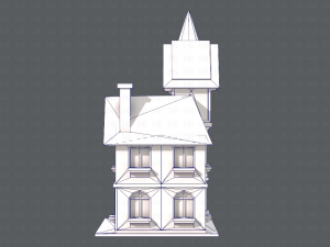 house cartoon v09 Model 3D