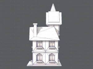 house cartoon v09 3D Model