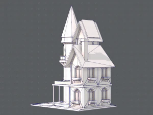 house cartoon v09 3D Model