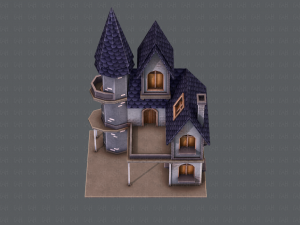 house cartoon v09 Model 3D