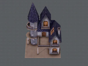 house cartoon v09 3D Model