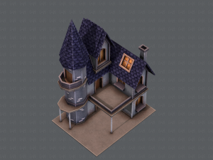 house cartoon v09 Model 3D
