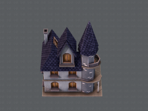 house cartoon v09 Model 3D