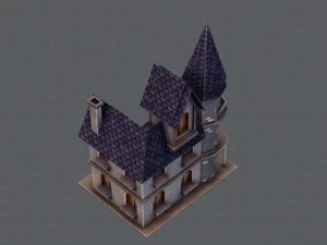 house cartoon v09 3D Model