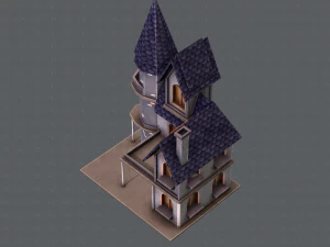 house cartoon v09 3D Model