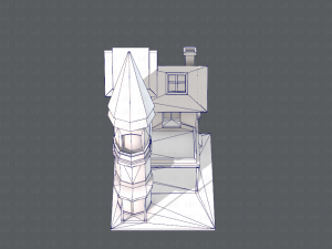 house cartoon v09 Model 3D
