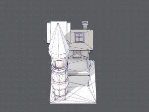 house cartoon v09 3D Model