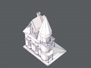 house cartoon v09 Model 3D