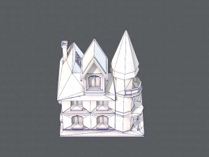 house cartoon v09 3D Model