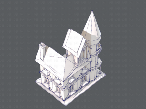 house cartoon v09 Model 3D
