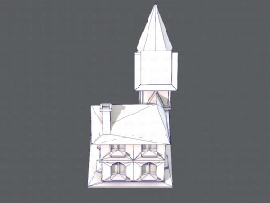 house cartoon v09 3D Model