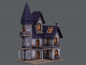 house cartoon v09 Model 3D
