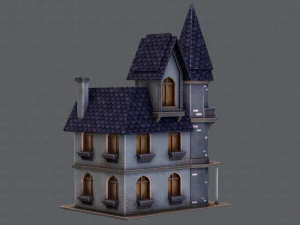 house cartoon v09 3D Model