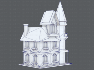 house cartoon v09 Model 3D