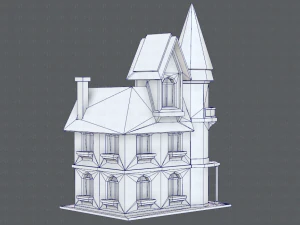 house cartoon v09 3D Model