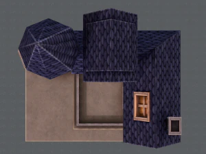 house cartoon v09 3D Model