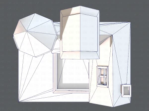 house cartoon v09 3D Model