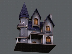 house cartoon v09 3D Model
