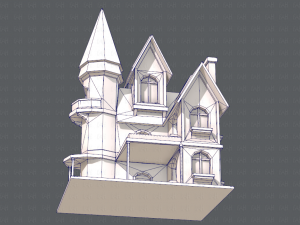 house cartoon v09 Model 3D