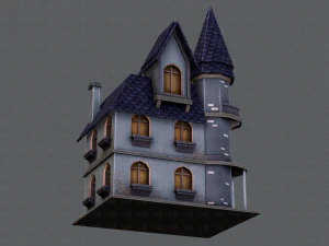 house cartoon v09 3D Model