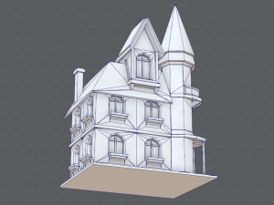 house cartoon v09 Model 3D