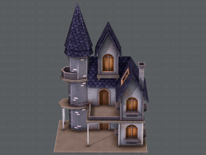 house cartoon v09 Model 3D