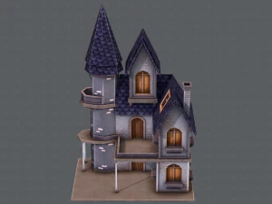 house cartoon v09 3D Model