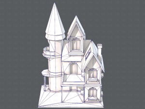 house cartoon v09 Model 3D