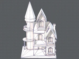 house cartoon v09 3D Model