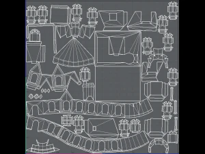 house cartoon v09 3D Model