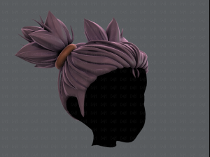 3d hair style for girl v41 3D Модель