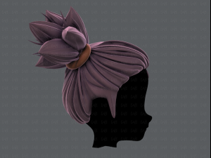3d hair style for girl v41 3D Модель