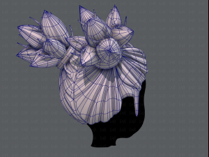 3d hair style for girl v41 3D Модель