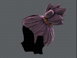 3d hair style for girl v41 3D Модель