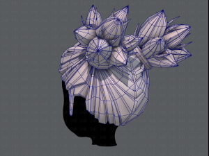 3d hair style for girl v41 3D Модель