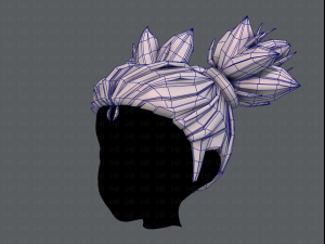 3d hair style for girl v41 3D Модель