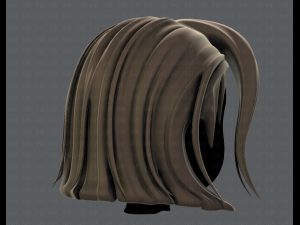 3d hair style for girl v42 Modelo 3D