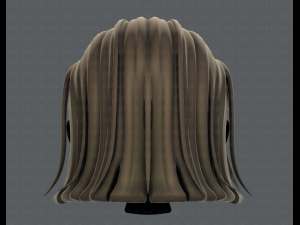 3d hair style for girl v42 Modelo 3D