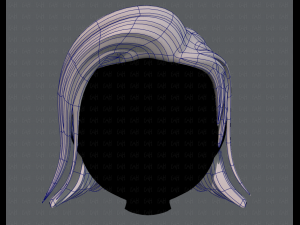 3d hair style for girl v42 Modelo 3D