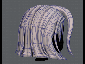 3d hair style for girl v42 Modelo 3D