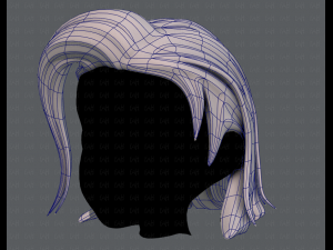 3d hair style for girl v42 Modelo 3D