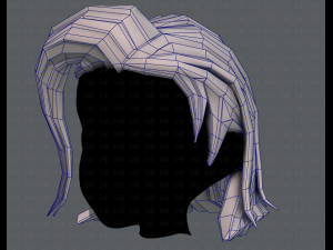 3d hair style for girl v42 Modelo 3D