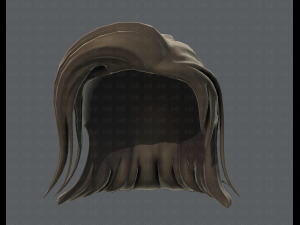3d hair style for girl v42 Modelo 3D