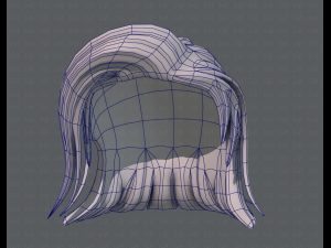 3d hair style for girl v42 Modelo 3D