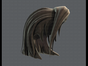 3d hair style for girl v42 Modelo 3D
